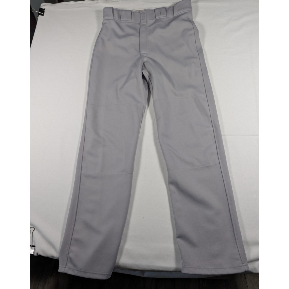 Easton Mens XL Gray Baseball Pants Double Knee Athletic Sports Uniform